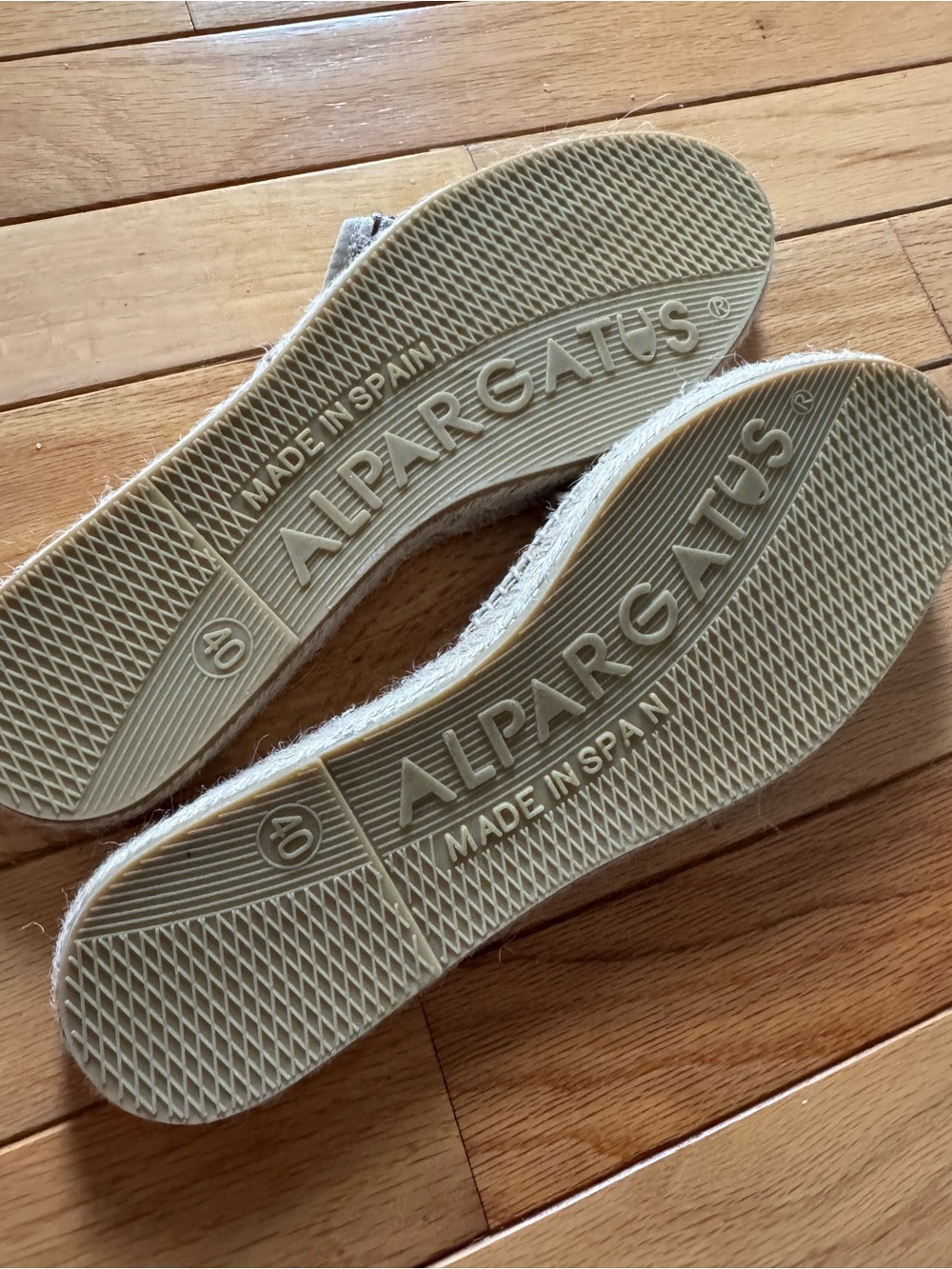 Alpargatus Espadrille Slide Sandals in Neutral Tweed size 40 is 9 or 9.5 women - Picture 4 of 4